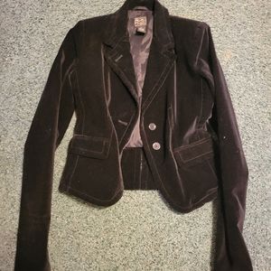 Lucky Brand Black Velvet Jacket